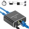 splitter gigabit ethernet 1 a 2 splitter internet ad alta velocità 1000mbps splitter lan 1 in 2 out con cavo di alimentazione usb splitter rj45 per cavo cat5/5e/6/7/8