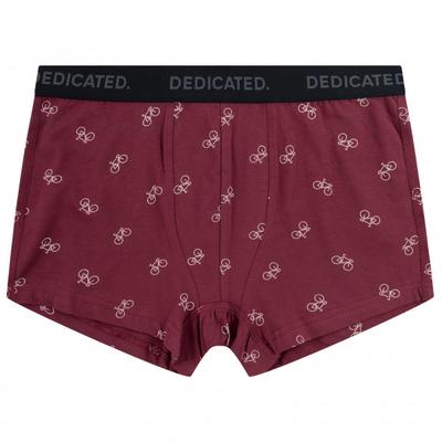 DEDICATED - Boxer Briefs Kalix Bike Pattern - Alltagsunterwäsche Gr S rot Image