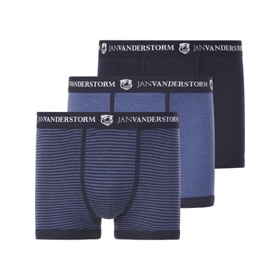 Retro Pants JAN VANDERSTORM "3er Pack Retropant JASIEL", Herren, Gr. 6XL, blau, Obermaterial: 100% Baumwolle CO., Unterh