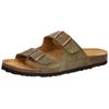 Pantoffel LICO "Pantolette Alvaro", Gr. 44, grün, Leder, Schuhe