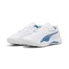 Hallenschuh PUMA "SOLARFLASH III", Gr. 47, weiß (puma weiß, blau horizon), Textil, sportlich, Schuhe