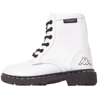 Schnürboots KAPPA, Gr. 32, schwarz-weiß (weiß, schwarz), Synthetik, glänzend, sportlich, Schuhe, mit praktischem Reißverschluss an der Schuhinnenseite Image