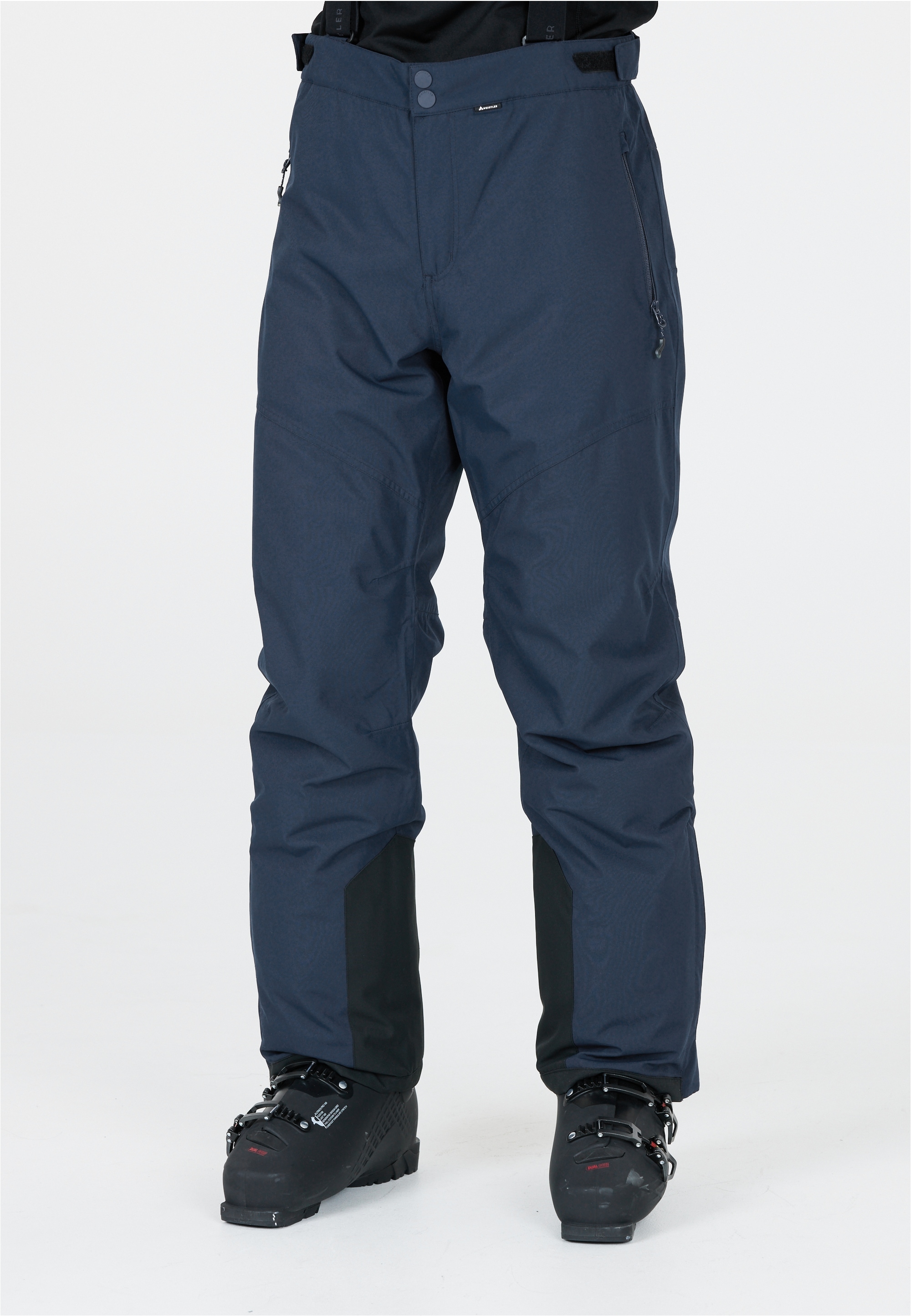 Skihose WHISTLER "Drizzle", Herren, Gr. S, US-Größen, blau (dunkelblau), 100% Polyester, unifarben, lang, Hosen, mit wasserabweisenden Eigenschaften und funktionalen Features Image