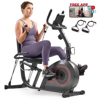 Sunny Corezy Smart Recumbent Bike w Workout Bands RB424006