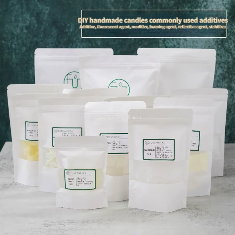 Kerzen additiv Stearinsäure pigment modifikator transparente Partikel DIY Paraffin Anti reflexions schäumendes Hilfs material Image