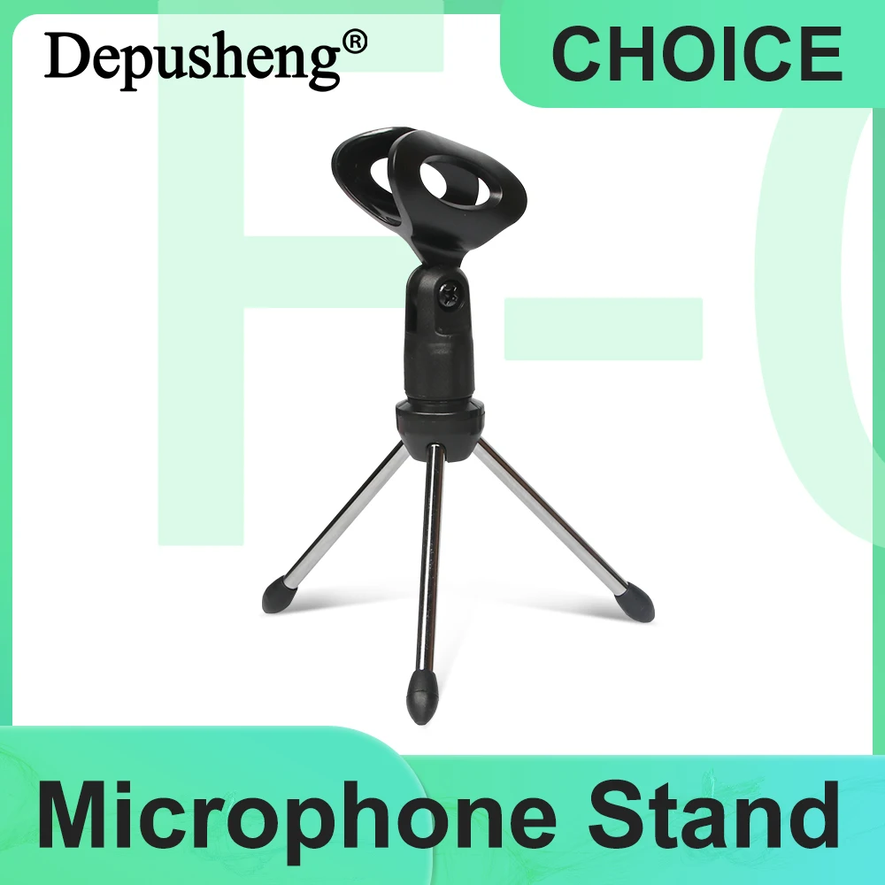 Mikrofonst änder Desktop-Stativ Mini tragbarer Tischst änder verstellbarer Mikrofonst änder Mikrofon clip halter Halterung leichte Halterung Image