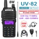 5W/8W Ad Alta Potenza Baofeng UV-82 Unieke Dual PTT Walkie Talkie Uv82 Dual Band Vhf/Uhf FM 10Km Lungo Raggio Bidirezionale Ham CB Radio