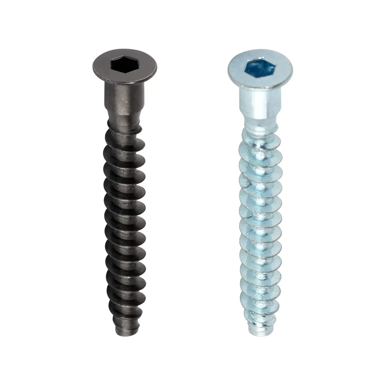 50 Stück Flachkopf-Innensechskant-Innensechskantschraube aus schwarzem Kohlenstoffstahl M5 M7 selbstschneidende Holzschraube Image