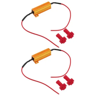 2 Stück Lastwiderstand für LED 50 W 6 Ohm 25 W 8 Ohm Drahtwiderstand Aluminiumgehäuse Image