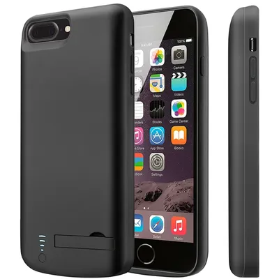 5500/5000mah Ladegerät Fall für iPhone 6 6s 7 8 plus se2020 externe Batterie Power bank Handy-Abdeckung Fall mit Ständer