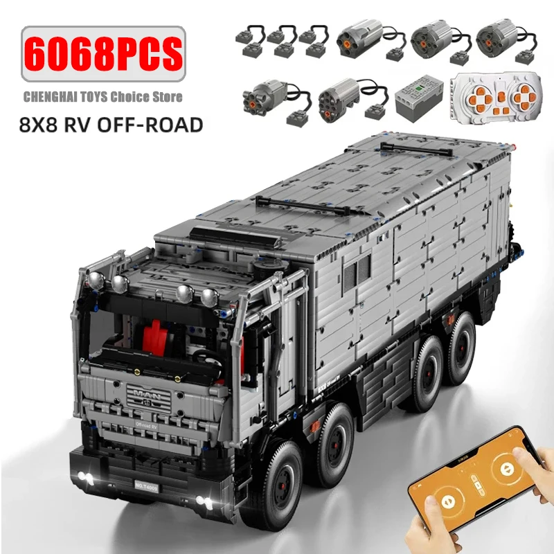 6068PCS Technische Fernbedienung Off Road RV Bausteine Stadt Wohnmobil Modell Bricks Kind Pädagogisches DIY Spielzeug Geburtstag Geschenke Image