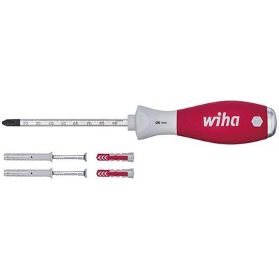 Wiha - Dübellochschläger Set SoftFinish® mit Dübeln (41289), 5 tlg., Dübel ohne Bohren,