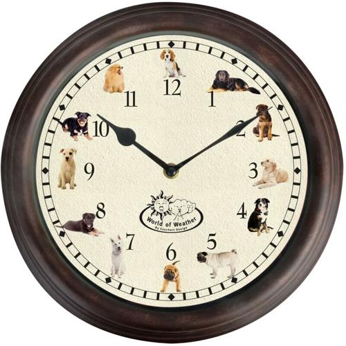 Esschert Design - Uhr mit Hundegeräuschen