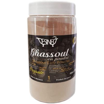 Ghassoul traditioneller Beldi Natur Biologique 1 kg weißer Lehm 2 Image