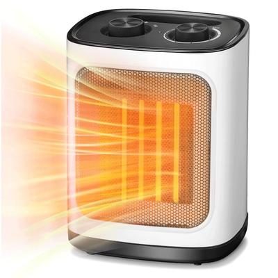 TEMU Small Space Heater For Indoor Use, Electric Ceramic Space Heater, Portable Heaters Fan For Office And Bedroom With Adjustable Thermostat Etl , 1500w