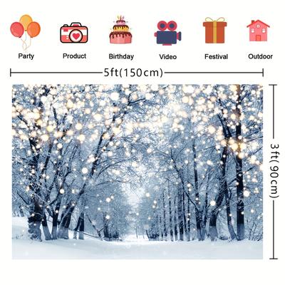 TEMU Glittering Backdrop - For Christmas & Decorations, For Christmas