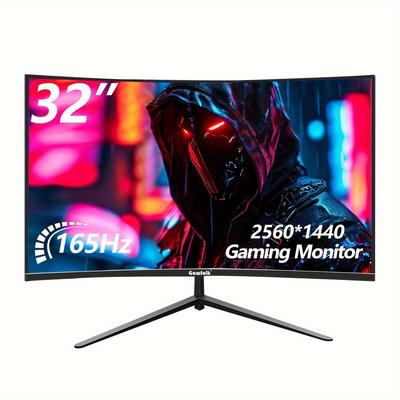 TEMU Gawfolk 32 Ips Pc , 2k 165hz , 1800r 1ms, 1 Freesync, 100% Srgb, 178° , Hdtv2.1 , 75 * 75mm -