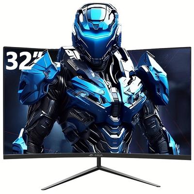 TEMU Crua 32 Ips Pc , 1k 165/180hz , 1800r 1ms, 1 Freesync, 100% Srgb, 178° , Hdtv2.1 , 75 * 75mm -