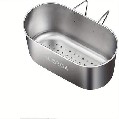 TEMU Stainless Steel Sink Drain Strainer Basket, Multifunction Hanging Sink Strainer Colander Drain Basket, Kitchen Sink Filter And Vegetables Fruits Clean