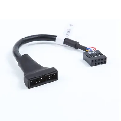 15 cm USB 3.0 auf USB 2.0 Konverter 20 Pin Stecker auf 9 Pin PC Motherboard Buchse Datenkabel Adapter Verlängerungskabel für PC Computer
