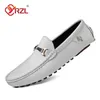 YRZL Loafer Männer Schuhe PU Leder Casual Luxus Marke Formale Herren Loafer Mokassins Atmungsaktive Slip auf Männliche Bootsschuhe Plus Größe