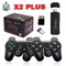 Console de jeu vidéo X2 Plus, double manette sans fil, anciers de jeu, 4K, HD, 2.4G, N64, PSP, PS1,