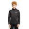 Berghaus Kids Unisex High Neck Kids' 1/2 Zip Grid Fleece Top, Hiking and Walking Clothing - Black - Size 14-15Y