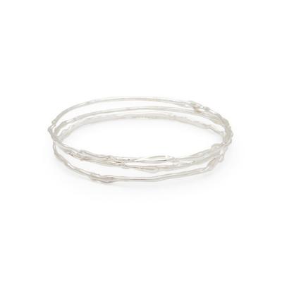 Deux Lions Jewelry Terra Bangle Set in Silver - Silver