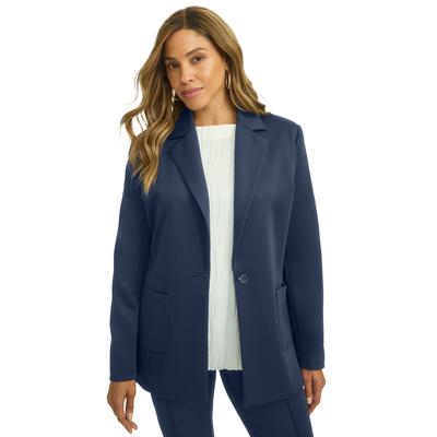 Plus Size Women's PerfectEase Blazer by Jessica London in Navy (Size 28 W)