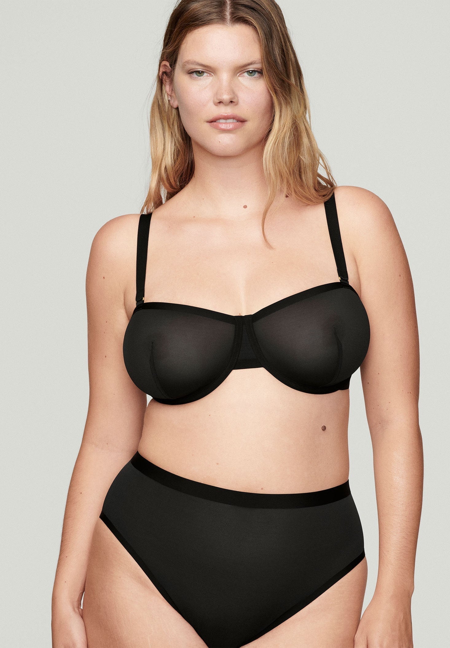 Plus Size Women's The Balconette - Mesh by CUUP in Scarlet (Size 38 H)