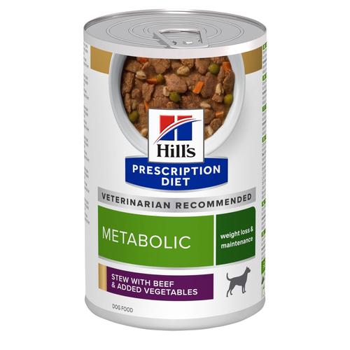 48x 354g Hill's Prescription Diet Metabolic Weight Management mit Rind Hundefutter nass