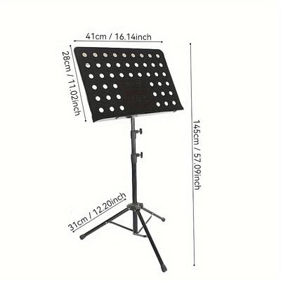 TEMU Alloy Stand 3- Height Adjustment - For Musicians And ,