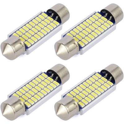 4 Stück C5W led Anti-Fehler Weiß 41 mm 3014 Glühbirnen 30SMD Festoon Dome Auto-Innen-LED-Licht