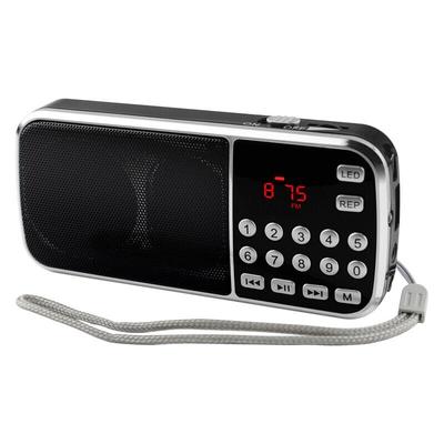 Ahlsen - Y-501 Tragbares Radio, 800-mAh-Radio mit zwei Lautsprechern, LED-Taschenlampe, Image