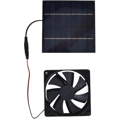 Ej.life - Solarstaubsauger Stabiler Multifunktionsventilator mit Solarpanel 3000rpm 10W 12V 2A für Image