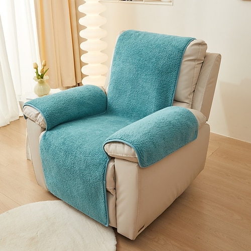 Fleece-Relaxsesselbezug, weicher und gemütlicher Schonbezug, perfekt zum Schutz und Erfrischen Ihres Relaxsessels, verleiht Ihrem Wohnzimmer oder Heimkino-Dekor Komfort und Wärme Image