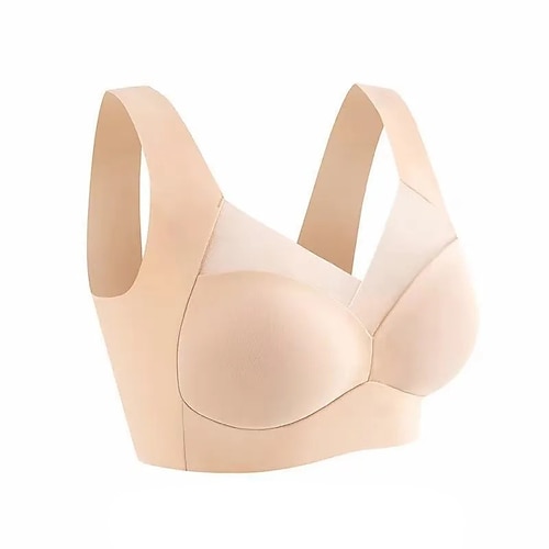 Damen Leichte Unterstützung Sport Bustier bh Sport-BH Bustier Rückenfrei mit am Rücken überkreuzten Trägern BH-Oberteil Gefüttert Fitness Freizeit Sport Laufen Atmungsaktiv Leichtgewichtig Weich Image
