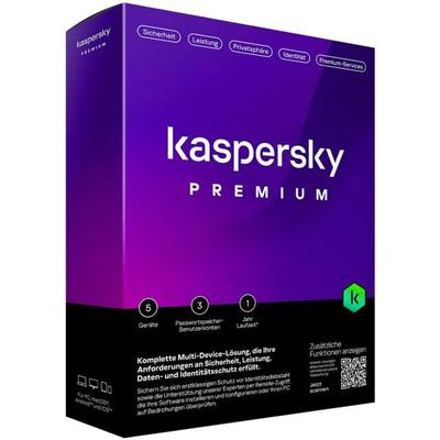 Sicherheitssoftware »Premium« Vollversion 5 Geräte / 1 Jahr, Kaspersky