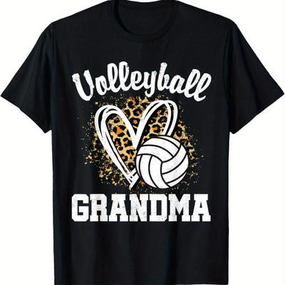 TEMU Funny Volleyball Grandma Leopard