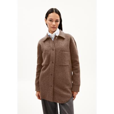 ALMARAA - Frauen Loose Fit Strick Cardigan - beige (Größe: L) Image