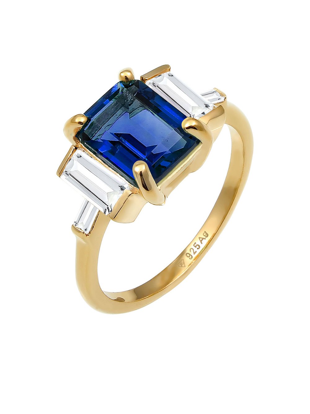 Elli PREMIUM Ring Damen blau, 58 Image