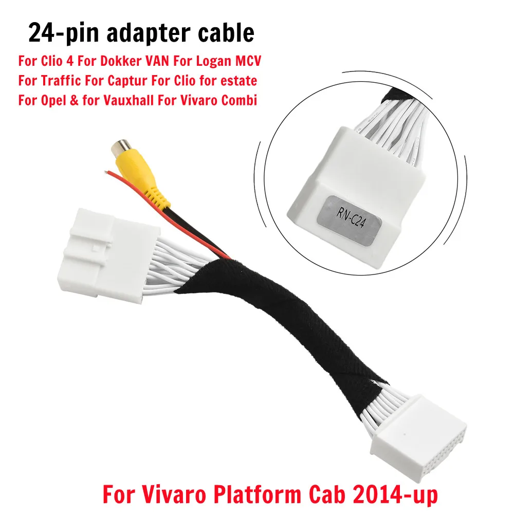 Reverse Kamera Video Draht Kabel Stecker Adapter Fit Für Toyota Kluger-RAV4 24 Pins Stecker Original Kabelbaum Reverse kamera Zubehör Image