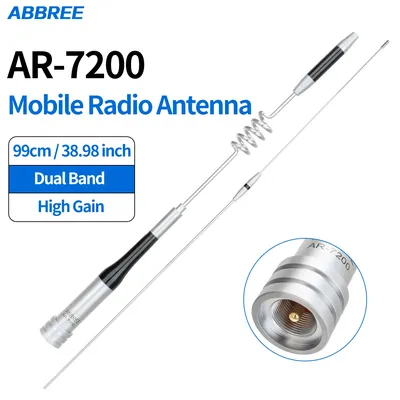 Abbree AR-7200 dual band mobile autoradio pl259 antenne high gain antenne vhf uhf für AR-2520 BJ-318 KT-8900 TH-9800 ham radio