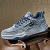 Hochwertige Original Herren Sneakers Cowboy Blue Canvas Schuhe Herren Plattform Designer Skateboard