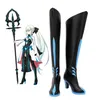 Schicksal Grand Order Fgo Morgan Le Fay Cosplay Stiefel High Heel schwarze Schuhe nach Maß