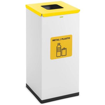 Ulsonix - Mülleimer Abfalleimer Küche Mülltrenner Deckel Bio Label 60 Liter Recycling Image