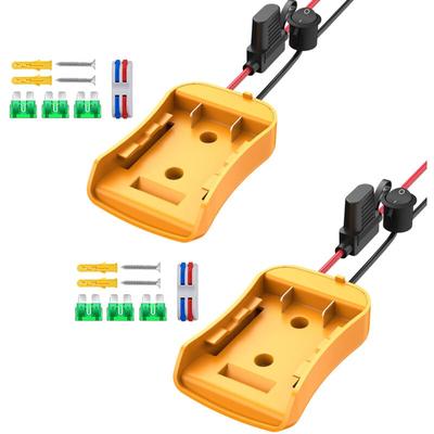 Power Wheel-Adapter für Dewalt 20 v Akku mit Sicherung, Schalter und Drahtanschluss, Stromanschluss Image