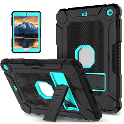 TEMU Protective Case For Ipad 9th/ 8th/ 7th Generation (2021/2020/2019) 10.2-inch With Built-in Pencil Holder & , Hybrid Shockproof Cover Case For Ipad Gen , Black And Turquoise