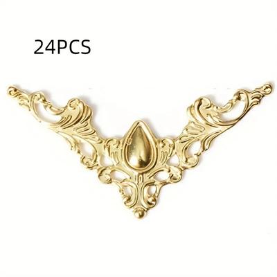 TEMU 24pcs Copper Protectors For Jewelry - , -, And To Install - For Crafts, Packaging, And Diy Projects