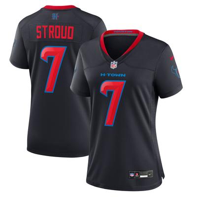 Houston Texans Nike Game Sekundär Ausweichtrikot - Marineblau - C.J. Stroud - Damen Image